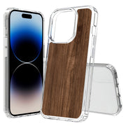 Wood 3 Print Slim Cover For Apple iPhone  (16,15,14,13,12, SE, Pro, Max, Plus), Print in USA