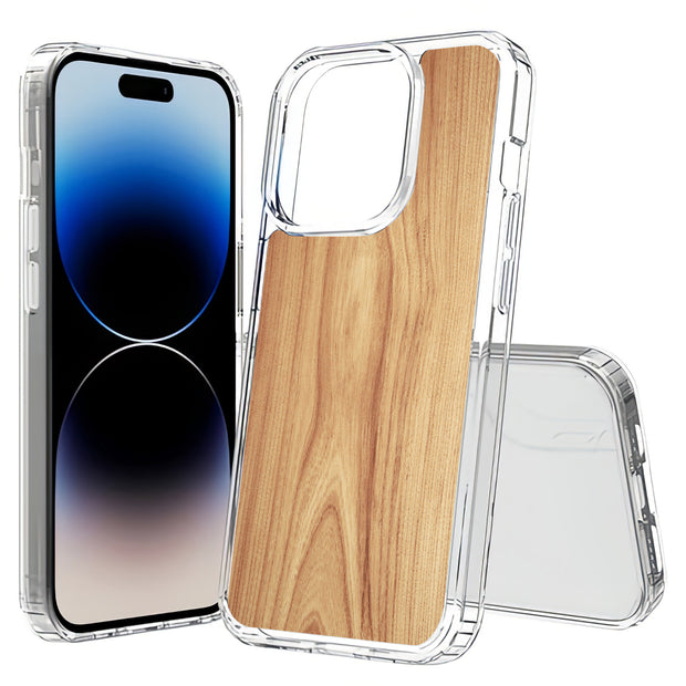 Wood 13 Print Slim Cover For Apple iPhone  (16,15,14,13,12, SE, Pro, Max, Plus), Print in USA