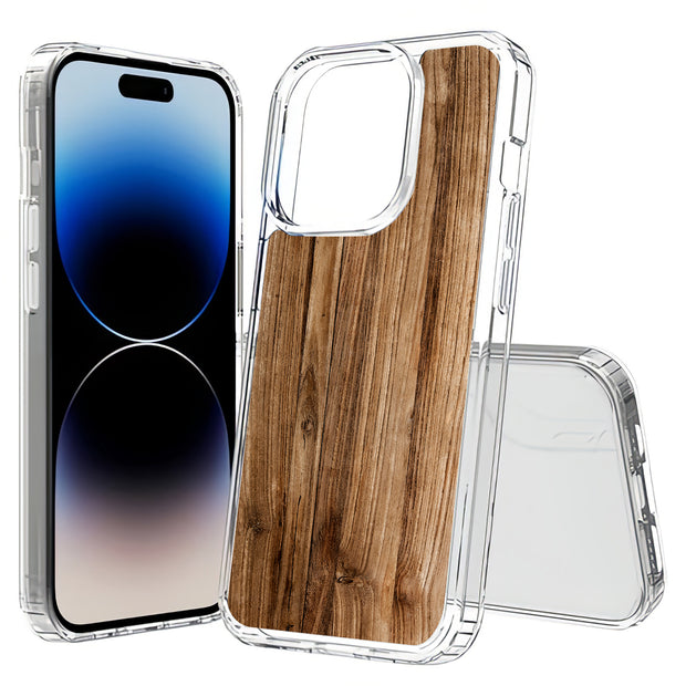 Wood 19 Print Slim Cover For Apple iPhone  (16,15,14,13,12, SE, Pro, Max, Plus), Print in USA