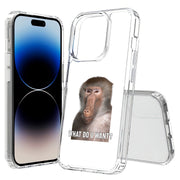 Meme Monkey 4 Print Slim Cover For Apple iPhone  (16,15,14,13,12, SE, Pro, Max, Plus), Print in USA