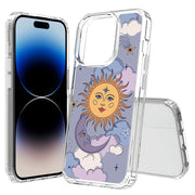 Sun Moon Stars Print Slim Cover For Apple iPhone  (16,15,14,13,12, SE, Pro, Max, Plus), Print in USA