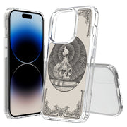 Skull Art Black Print Slim Cover For Apple iPhone  (16,15,14,13,12, SE, Pro, Max, Plus), Print in USA