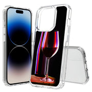 Red Wine Glass Print Slim Cover For Apple iPhone  (16,15,14,13,12, SE, Pro, Max, Plus), Print in USA