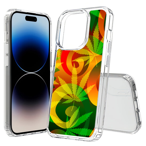 Marijuana Art Print Slim Cover For Apple iPhone  (16,15,14,13,12, SE, Pro, Max, Plus), Print in USA