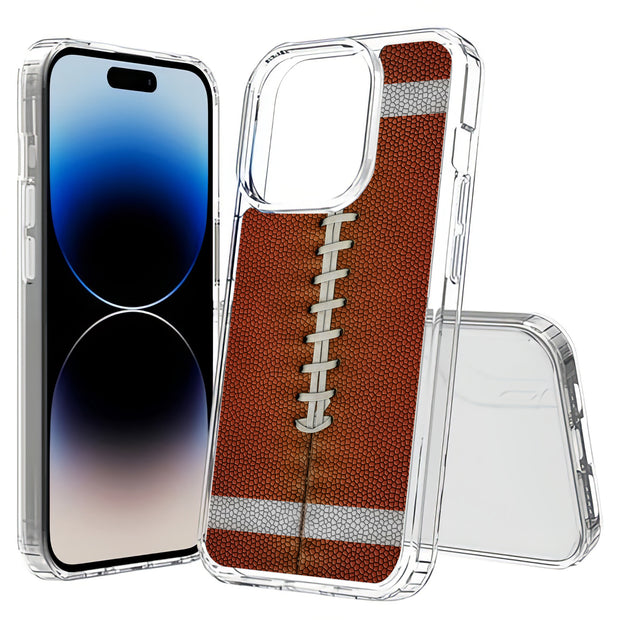 Football 1 Print Slim Cover For Apple iPhone  (16,15,14,13,12, SE, Pro, Max, Plus), Print in USA