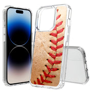 Baseball 2 Print Slim Cover For Apple iPhone  (16,15,14,13,12, SE, Pro, Max, Plus), Print in USA