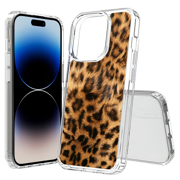 Leopard Skin Print Slim Cover For Apple iPhone  (16,15,14,13,12, SE, Pro, Max, Plus), Print in USA