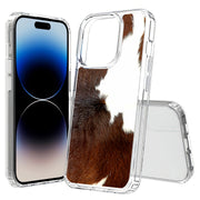 Dairy Cow Fur Print Slim Cover For Apple iPhone  (16,15,14,13,12, SE, Pro, Max, Plus), Print in USA