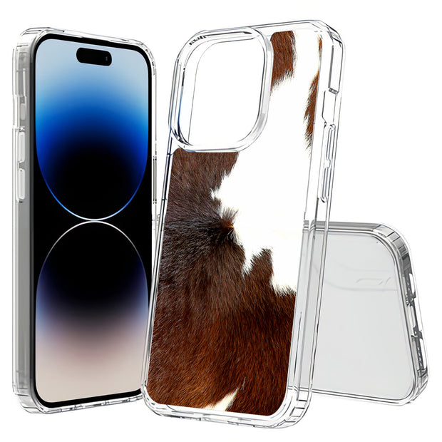 Dairy Cow Fur Print Slim Cover For Apple iPhone  (16,15,14,13,12, SE, Pro, Max, Plus), Print in USA