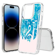 Music Note Print Slim Cover For Apple iPhone  (16,15,14,13,12, SE, Pro, Max, Plus), Print in USA