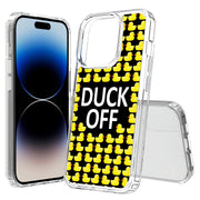 Duck OFF Print Slim Cover For Apple iPhone  (16,15,14,13,12, SE, Pro, Max, Plus), Print in USA