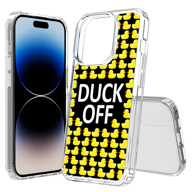 Duck OFF Print Slim Cover For Apple iPhone  (16,15,14,13,12, SE, Pro, Max, Plus), Print in USA