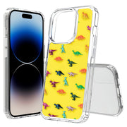 Dinasour 2 Print Slim Cover For Apple iPhone  (16,15,14,13,12, SE, Pro, Max, Plus), Print in USA