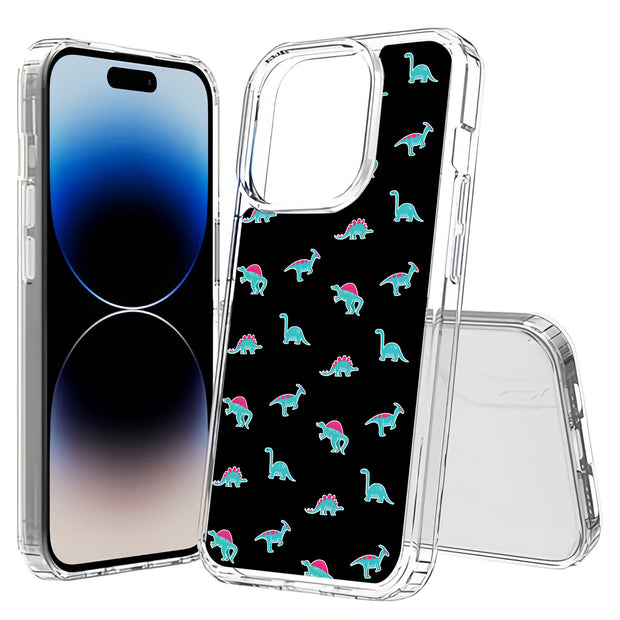 Dinosaurs Shape Print Slim Cover For Apple iPhone  (16,15,14,13,12, SE, Pro, Max, Plus), Print in USA