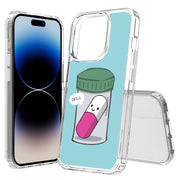 Pill Say Chill Print Slim Cover For Apple iPhone  (16,15,14,13,12, SE, Pro, Max, Plus), Print in USA