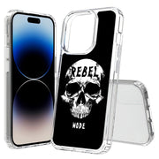 Rebel Skull Print Slim Cover For Apple iPhone  (16,15,14,13,12, SE, Pro, Max, Plus), Print in USA