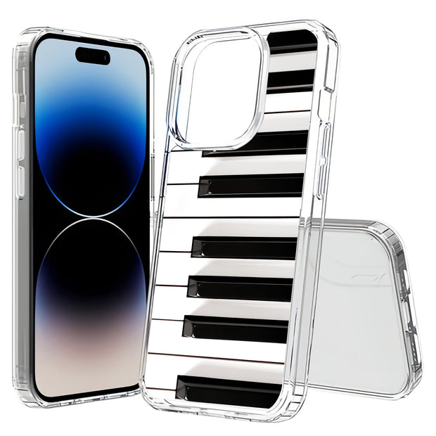 Piano Keys Print Slim Cover For Apple iPhone  (16,15,14,13,12, SE, Pro, Max, Plus), Print in USA