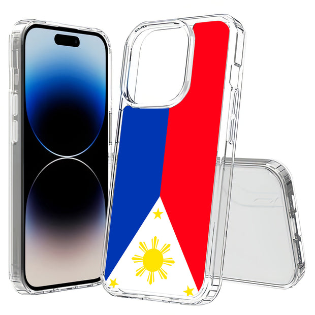 Philippines Print Slim Cover For Apple iPhone  (16,15,14,13,12, SE, Pro, Max, Plus), Print in USA