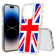 Flag UK Print Slim Cover For Apple iPhone  (16,15,14,13,12, SE, Pro, Max, Plus), Print in USA