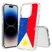 Philippines 2 Print Slim Cover For Apple iPhone  (16,15,14,13,12, SE, Pro, Max, Plus), Print in USA