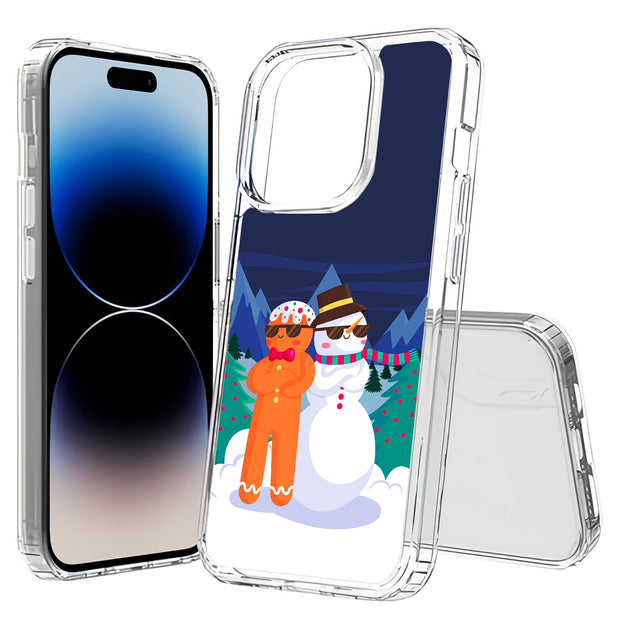 Cool Snowman Print Slim Cover For Apple iPhone  (16,15,14,13,12, SE, Pro, Max, Plus), Print in USA