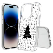 Wish You A Xmas Print Slim Cover For Apple iPhone  (16,15,14,13,12, SE, Pro, Max, Plus), Print in USA