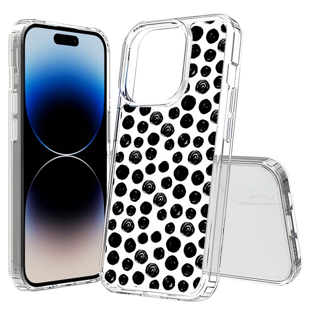 Polka Dot 8 Print Slim Cover For Apple iPhone  (16,15,14,13,12, SE, Pro, Max, Plus), Print in USA