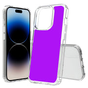 Purple Print Slim Cover For Apple iPhone  (16,15,14,13,12, SE, Pro, Max, Plus), Print in USA