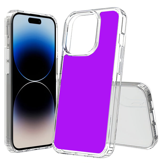 Purple Print Slim Cover For Apple iPhone  (16,15,14,13,12, SE, Pro, Max, Plus), Print in USA