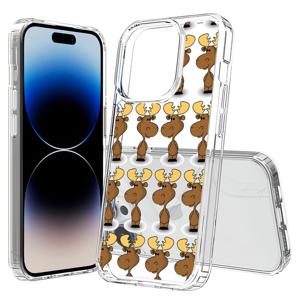 Moose One Print Slim Cover For Apple iPhone  (16,15,14,13,12, SE, Pro, Max, Plus), Print in USA