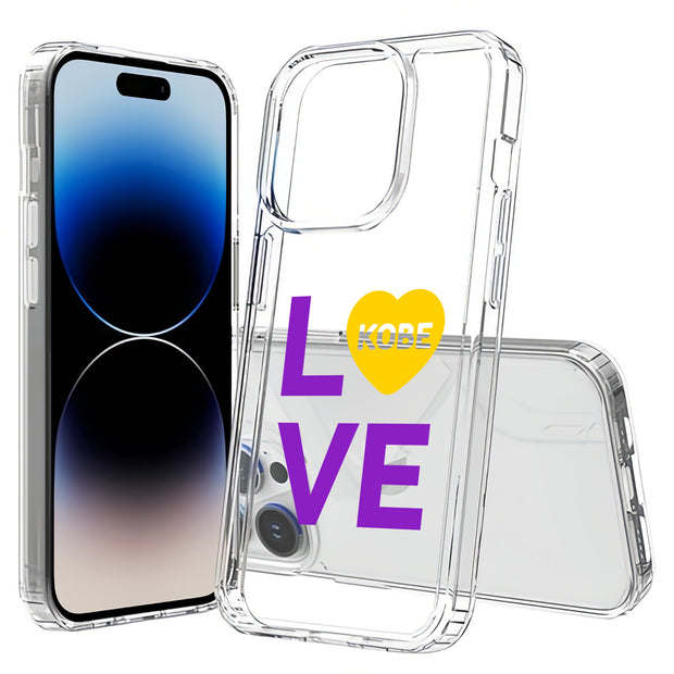 Love Kobe 3 Print Slim Cover For Apple iPhone  (16,15,14,13,12, SE, Pro, Max, Plus), Print in USA