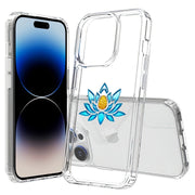 Blue Lotus Print Slim Cover For Apple iPhone  (16,15,14,13,12, SE, Pro, Max, Plus), Print in USA