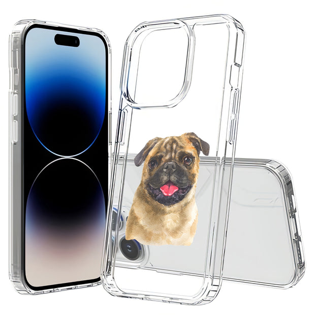 Dog Painting j Print Slim Cover For Apple iPhone  (16,15,14,13,12, SE, Pro, Max, Plus), Print in USA