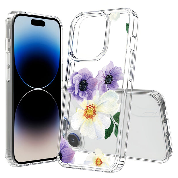 Flower 7 Print Slim Cover For Apple iPhone  (16,15,14,13,12, SE, Pro, Max, Plus), Print in USA