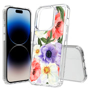 Flower 9 Print Slim Cover For Apple iPhone  (16,15,14,13,12, SE, Pro, Max, Plus), Print in USA