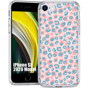 Pink Leopard Print Slim Cover For Apple iPhone  (16,15,14,13,12, SE, Pro, Max, Plus), Print in USA