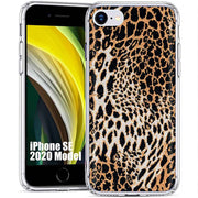 Leopard Pattern Print Slim Cover For Apple iPhone  (16,15,14,13,12, SE, Pro, Max, Plus), Print in USA