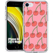 Cherry Print Slim Cover For Apple iPhone  (16,15,14,13,12, SE, Pro, Max, Plus), Print in USA