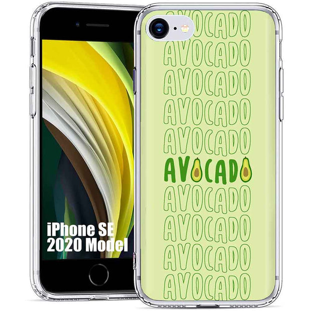 Avocado Text  Print Slim Cover For Apple iPhone  (16,15,14,13,12, SE, Pro, Max, Plus), Print in USA