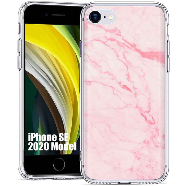 Pink Marble 2 Print Slim Cover For Apple iPhone  (16,15,14,13,12, SE, Pro, Max, Plus), Print in USA