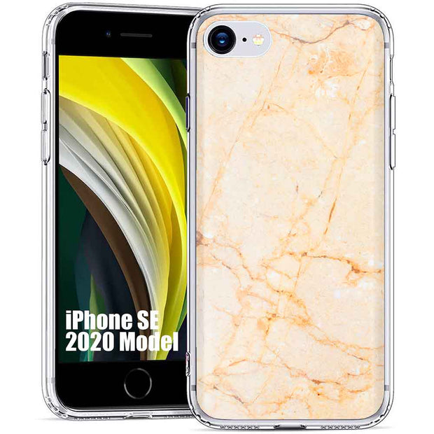 Yellow Marble Print Slim Cover For Apple iPhone  (16,15,14,13,12, SE, Pro, Max, Plus), Print in USA