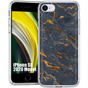 Gold Marble Print Slim Cover For Apple iPhone  (16,15,14,13,12, SE, Pro, Max, Plus), Print in USA