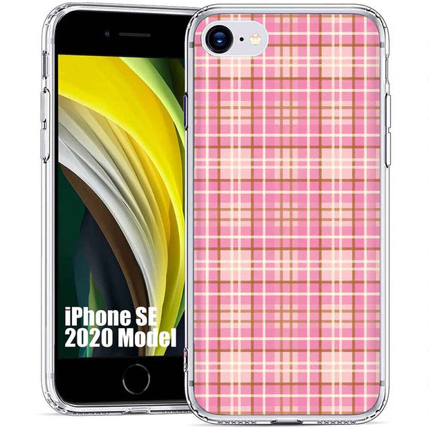 Plaid Pattern 4 Print Slim Cover For Apple iPhone  (16,15,14,13,12, SE, Pro, Max, Plus), Print in USA