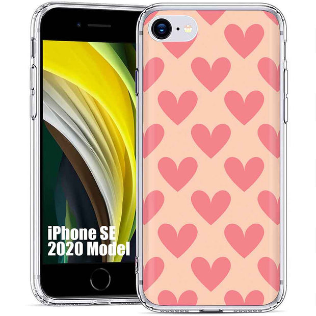 Red Hearts Print Slim Cover For Apple iPhone  (16,15,14,13,12, SE, Pro, Max, Plus), Print in USA