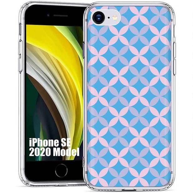 Petals Blue Print Slim Cover For Apple iPhone  (16,15,14,13,12, SE, Pro, Max, Plus), Print in USA