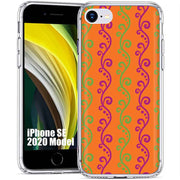 Purple Grn Vine Print Slim Cover For Apple iPhone  (16,15,14,13,12, SE, Pro, Max, Plus), Print in USA