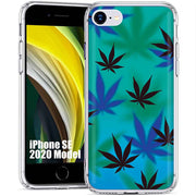 Marijuana Blue Print Slim Cover For Apple iPhone  (16,15,14,13,12, SE, Pro, Max, Plus), Print in USA