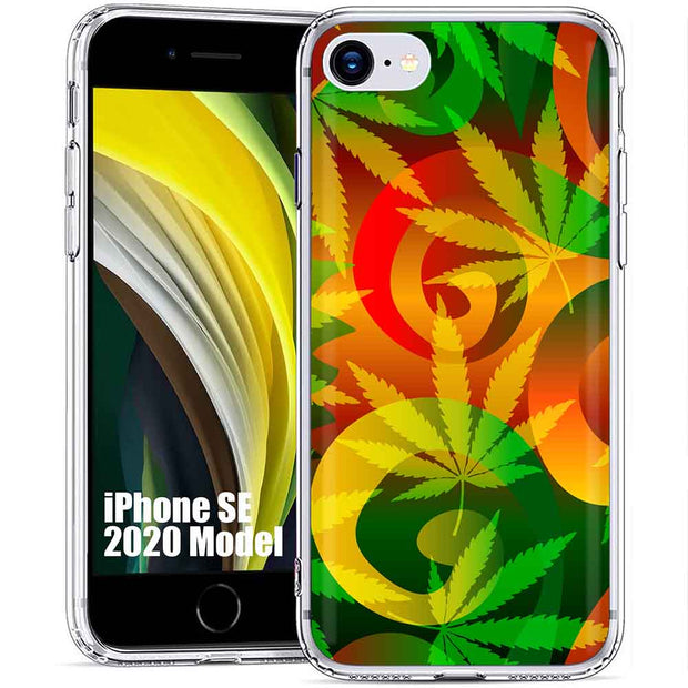 Marijuana Art Print Slim Cover For Apple iPhone  (16,15,14,13,12, SE, Pro, Max, Plus), Print in USA