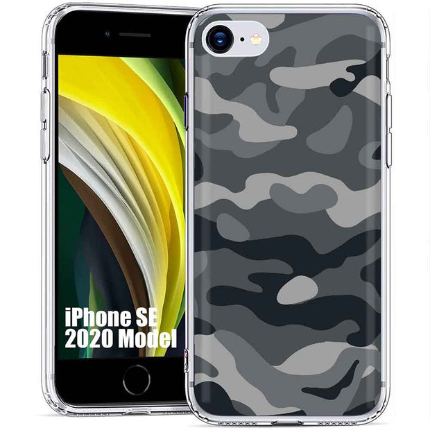 Winter Camo Print Slim Cover For Apple iPhone  (16,15,14,13,12, SE, Pro, Max, Plus), Print in USA