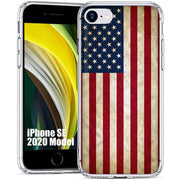 American Flag Print Slim Cover For Apple iPhone  (16,15,14,13,12, SE, Pro, Max, Plus), Print in USA